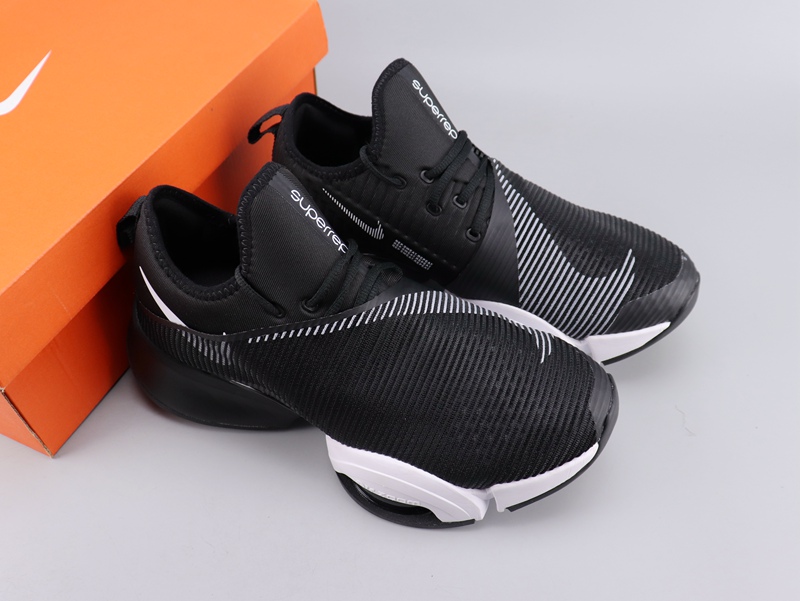 Women Nike Air Zoom Superrep Black White Shoes - Click Image to Close